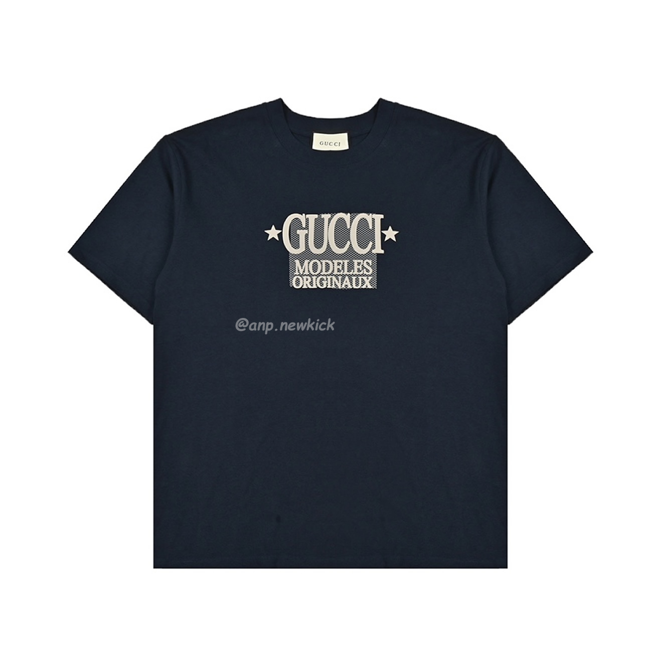 Gucci 24ss Star Tag G Letter Printed Short Sleeved T Shirt (9) - newkick.vip